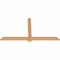 Ekena Millwork Eugene Smooth Timber Gable Bracket, Western Red Cedar, 60"W x 32"H x 1 1/2"D x 3 1/2"F, 13/12 Pitch GBW060X32X0204EUG00SWR - alternate 5